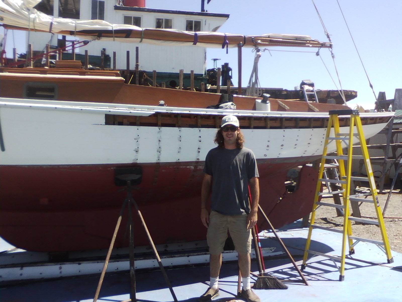 sailboat repair wood